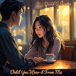 Sad Woman and Man in Cafe